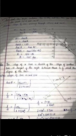 class 11 math chapter 10.1 ( STRAIGHT LINE) solutions question no 1 to 14 #mathlogic #mathproblems