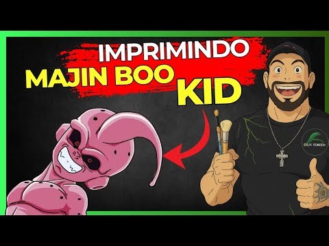 IMPRIMINDO MAJIN BOO KID E OUTRAS COISAS