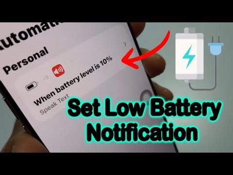 How to Set Low Battery Notification on iPhone 🔋 (Secret iOS Trick!)
