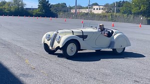 We recently played host to the BMW Classic Car Club of America and pulled off a surprise demonstration of our 1939 BMW 328 for the club members and museum guests. | Simeone Foundation Automotive Museum