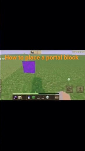 /setblock ~~~ portal command in minecraft