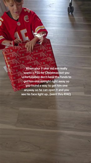 Seeing his face light up is everything 😭😍🎄 I already told him we are renting this one for a few months then I'll be able to buy him his own outright used on marketplace in a few months! The holidays are always hard since my other son *his brother* passed away in Dec 2013. Even though he never got a chance to meet him, it effects him greatly. He was so greatful for this! #ps5 #christmas #creatorsearchinsights #MomsofTikTok #momlife #christmasmiracle #trending #chiefs #nfl #playstation #myson #