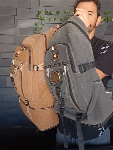 Mochila de lona 50 litros com extensor em baixo 3 cores disponíveis vários bolsos . #mochila #Mochilas #bolsa #bolsas #lona