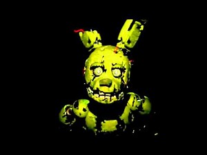 FNAF 3 Springtrap jumpscare slow and fast motion 60fps