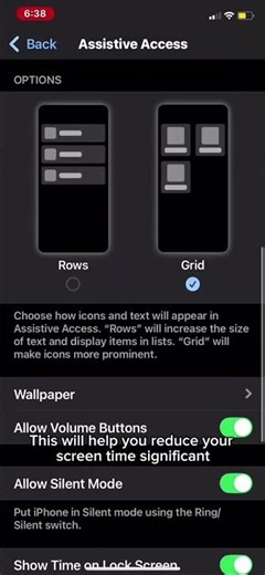 Apple added assistive access to stop addiction to your iPhone. #iphone