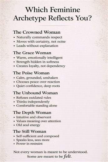 Which Feminine Archetype Reflects You?