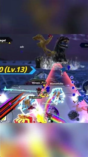 Hype moments and aura ‪@SonictheHedgehog‬ this event is peak #sonic #sonicthehedgehog #godzilla