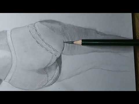 Female portrait using graphite pencil