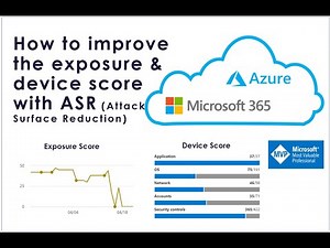 How to improve the exposure & device score with ASR (Attack Surface Reduction)