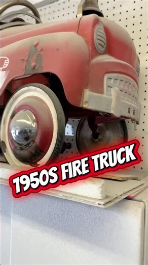 Old school pedal car fire truck 1950s