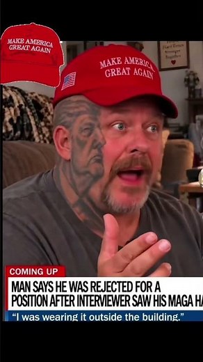 MAGA man with Trump tattoo can’t get a job #maga #trump #tattoo #job #fdt #fafo #satire #america