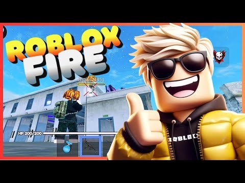 JOGANDO FREE FIRE no ROBLOX FREE FIRE🏆 Ilha de treinamento