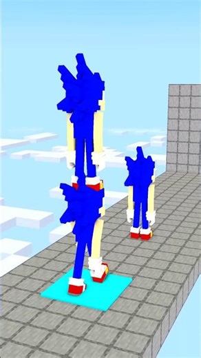 SONIC Gets on UPPER LEVELS in TOWER RUN CHALLENGE - LEVEL 33 #shorts