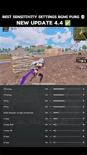 BGMI 4.4 🔥 NEW BEST SENSITIVITY CODE 😱 ZERO RECOIL SETTINGS #bgmi #pubgmobile #bgmisensitivity