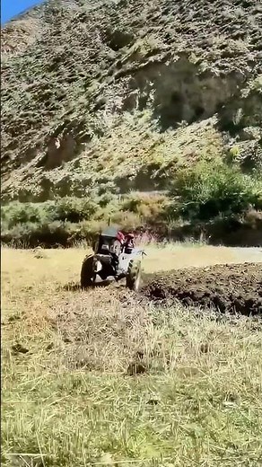 Old Tractor Working in the Field, Reviving the Warmth of Traditional Farming!