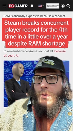 Steam Breaks Concurrent Player Record Amid RAM Shortages