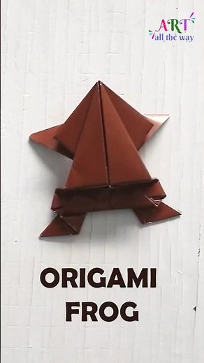 Origami Frog | Easy Jumping Paper Frog | Fun Origami for Kids & Beginners