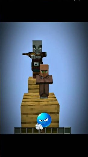 Minecraft Baby Villager vs Pillager 🥺⚔️ Who Will Win?! #minecraft #shorts