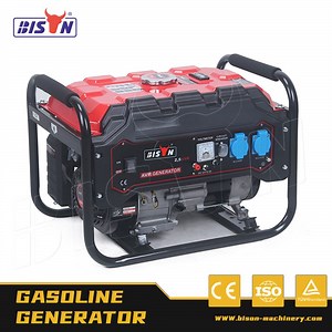 [Hot Item] Bison Engine 168f Gasoline Generator 2000W 6.5HP 168f1 Key Start Generator