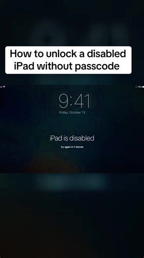 iPad is disabled? How to fix a disabled iPad forgot passcode #disabledipad #ipaddisabled #ipadunlock #ipadlockscreen #ipadunavailable