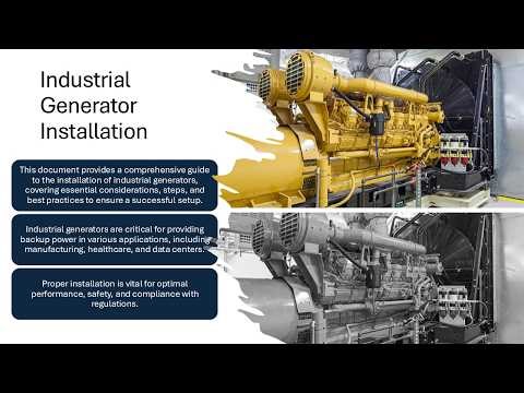 Industrial Generator Installation