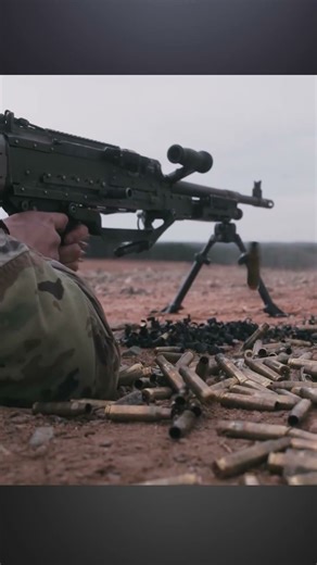 M249 Machine Gun Action #shorts #military