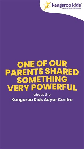 Kangaroo Kids Preschool | The review that made our day! 🥰 A huge thank you to our Adyar parent for sharing such a powerful testimonial. When you combine a cozy,... | Instagram