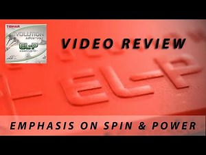 Tibhar EL P Spin Rubber Review