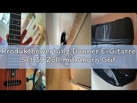 Produktbewertung Donner E-Gitarre Set 39 Zoll mit Ahorn Griffbrett, E Gitarren mit Verstärker, Tasch