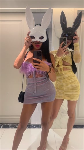 What is your favorite rabbit 🐇 🖤 or 🤍 ? @cartooncandycc @ladyboymos_official | Mos&family