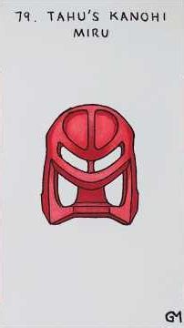 Drawing Tahu's Kanohi Miru - LEGO Bionicle