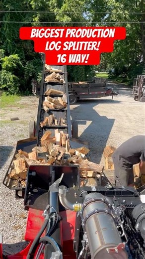 Amazing Firewood Log Splitter! Impressive Power!