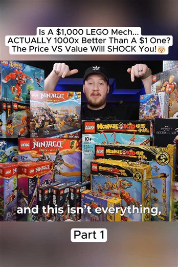 $1 vs $1,000 LEGO Mech #lego #mech #vs #expensive #fyp