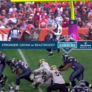 255K views · 3.2K reactions | Who is stronger: Rob Gronkowski -Gronk or Marshawn Lynch?! 樂 #NFLCombine | NFL | Facebook