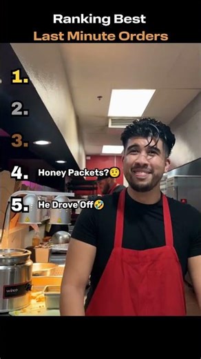 Ranking the Best Orders Right Before Close 🤣 #shorts #relatable
