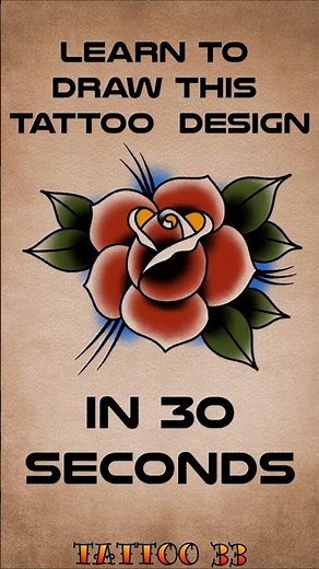 How to Draw a Rose Tattoo (Easy & Quick)