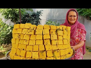 Soft And Spongy Khaman Dhokla | DHOKLA RECIPE | Besan Dhokla Recipe | Village food