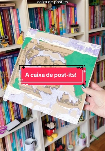 Sorvetinho de post-its: como organizar seus livros com post-its