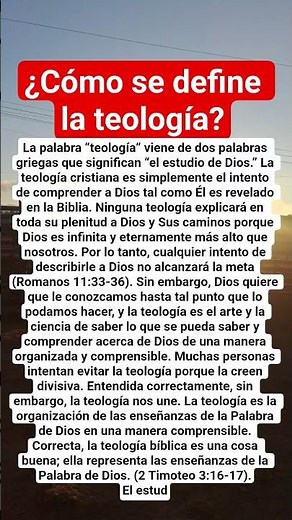 ¿Cómo se define la teología?