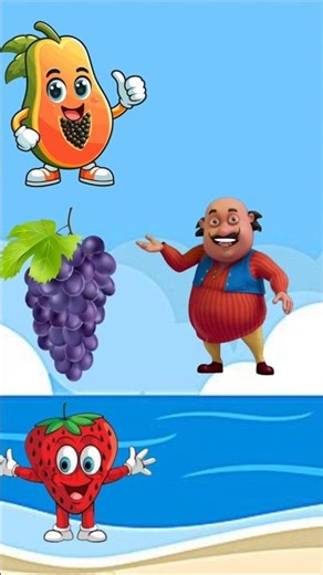 इन राक्षस फलो ने मोटु को खा लिया #cartoon #policeman #funny #motu