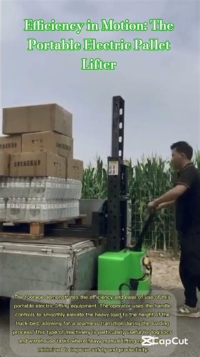 Efficiency in Motion: The Portable Electric Pallet Lifter