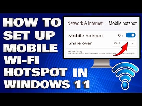 How To Set Up a Mobile Hotspot in Windows 11 | How To Share Internet Connection in Windows 11