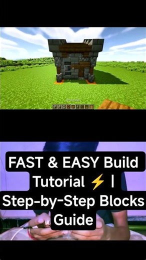 Build Like a Pro! 💥 Easy Block-by-Block Tutorial #sehar #minecraft