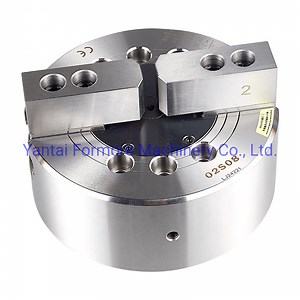 [Hot Item] 2 Jaw Hydraulic Lathe Chuck CNC Lathe Solid Power Chuck