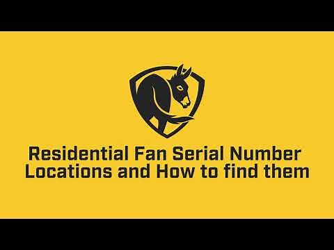 How To Find Your Fan's Serial Number
