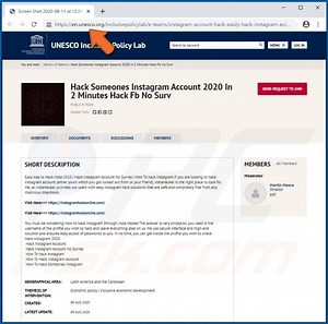 Social Network Hacks Scam