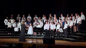 1.5K views · 76 reactions | THE 5th GRADE CHORUS made their Middle School stage debut this evening with their “Festive Winter Fun” Concert! Directed by Mrs. Renee Ludwig, the chorus sings “A Frosty Winter Holiday” in this clip from this evening’s performance. ❄️ | Highlands School District | Facebook