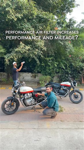 Aakash Dhawan | Bikes | Travel on Instagram: "Does installing a performance air filter increase your motorcycles mileage? ( motorcycle air filter, bmc air filter, motorcycle modification)"