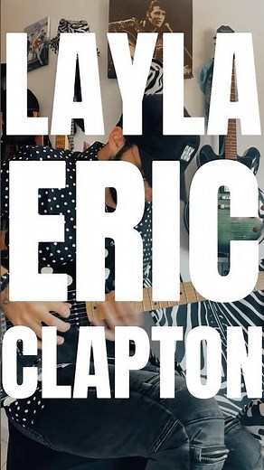 Eric Clapton-Layla live version guitar solo cover #ericclapton