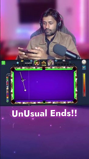Unusual ending 😳🔥 #8ballpool #fyp #viral #trickshot #Miniclip #gamingwithk #capcut #8ballpoollive